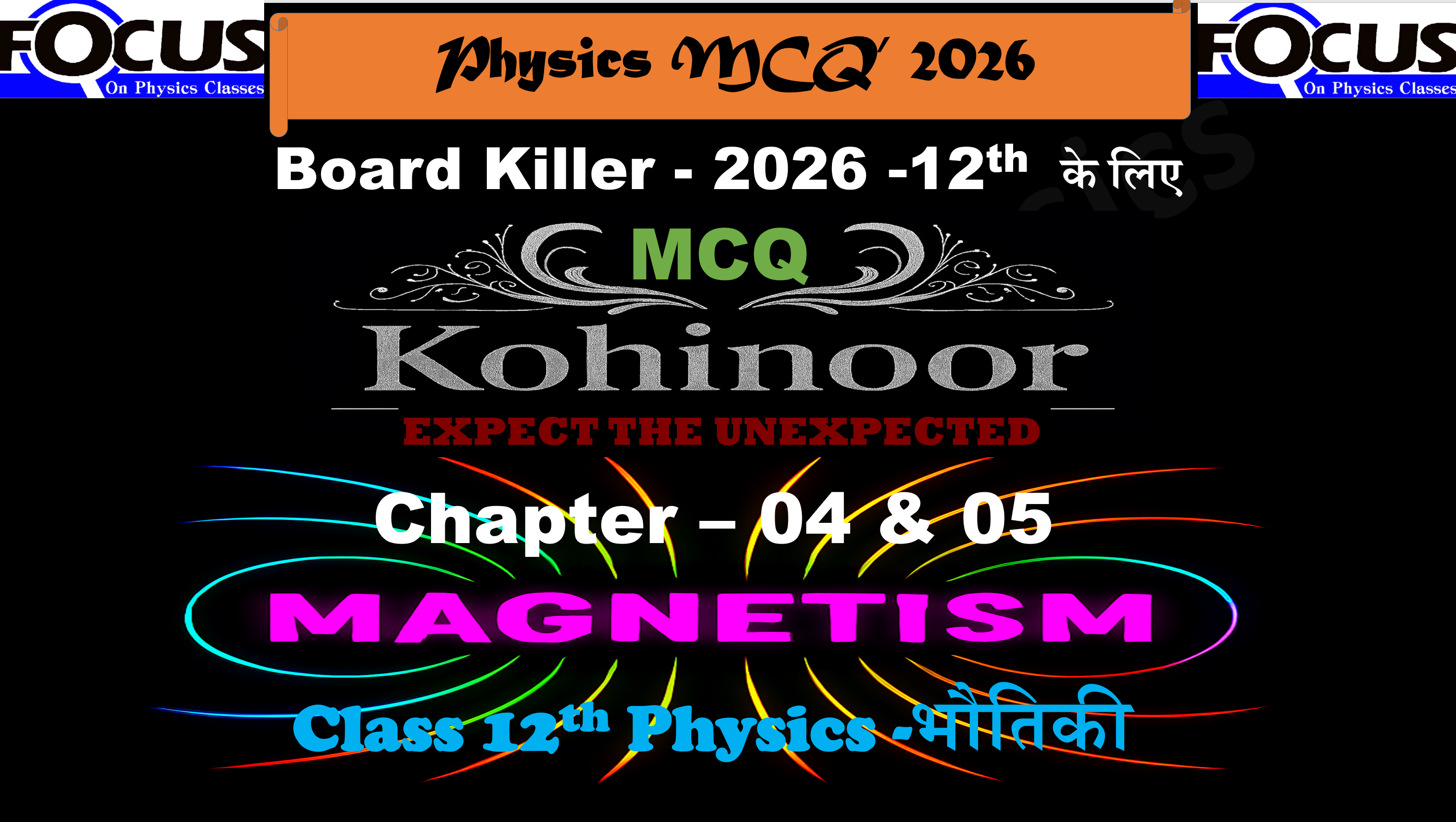 Magnetism (Chapter - 04 & 05)